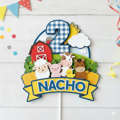 Topper Animalitos de Granja