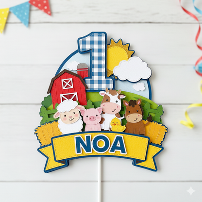 Topper Animalitos de Granja